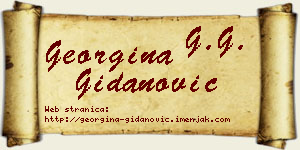Georgina Gidanović vizit kartica